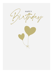 MM211 Happy Birthday gold balloons  (pack of 6)