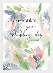 JM28 Congratulations on Your Wedding Day (pack of 6)