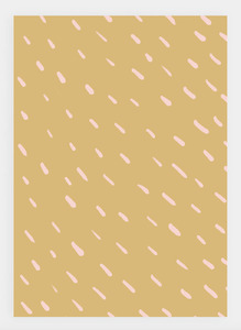 MM164 Mustard & Pink Pattern (Pack of 6)