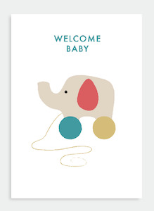 Stationery wholesaling: MM142 Welcome Baby (Pack of 6)