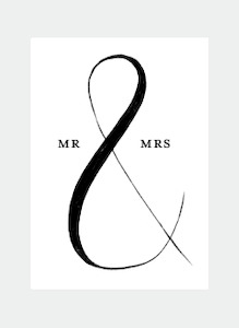 MC84 Mr & Mrs (Pack of 6)