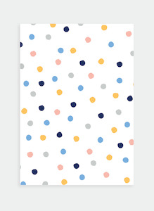 MC23 Blue, Pink & Yellow Dots (Pack of 6)