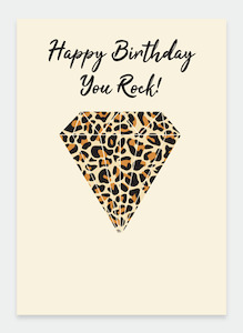 MM190 Happy Birthday Rock  (pack of 6)