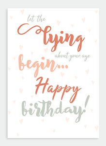 Stationery wholesaling: MM178 Let the lying begin  (pack of 6)