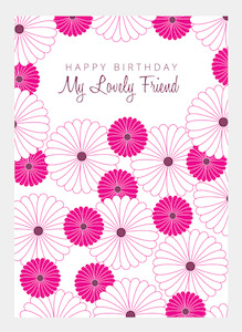 MM171 HB My lovely friend  (pack of 6)