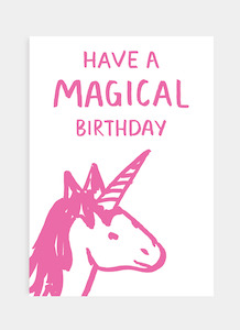 MC80 Birthday Unicorn (Pack of 6)