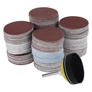 Sandpaper: 202pc Assorted 50mm Sanding Discs