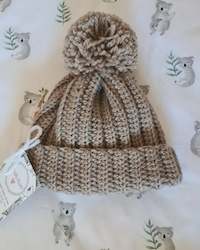 Pom Pom Beanie - Fawn