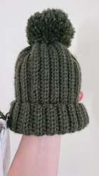 Frontpage: Pom Pom Beanie - Olive