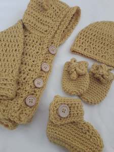 Sets: Bear Set - Wool - Mustard