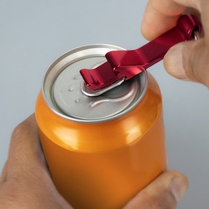 Snappy Metal Bottle Opener Key Ring