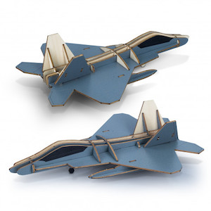 Automotive: BRANDCRAFT Jet Fighter Wooden Model