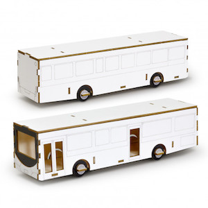 Automotive: BRANDCRAFT Bus Wooden Model