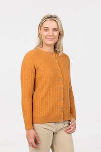 Possum Merino Classic Cable Cardigan - Native World