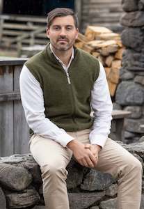 Clothing: Possum Merino Mens Gilet Vest - Noble Wilde