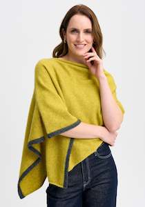 Possum Merino Two Tone Poncho - Merinomink