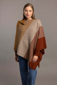 Clothing: Possum Merino Ombre Poncho - McDonald Textiles