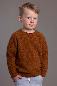 Clothing: Possum Merino Fair Isle Sweater - McDonald Textiles