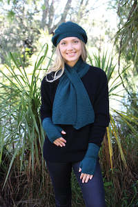 Possum Merino Dash Keyhole Scarf - Lothlorian Knitwear