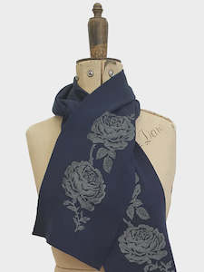 Clothing: Merino Wool Rose Scarf - Kate Watts