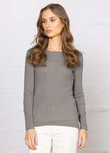 Clothing: Merino Wool Plain Crew - Bay Road Merino.