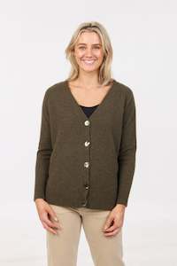 Clothing: Possum Merino Relaxed Cardigan - Native World