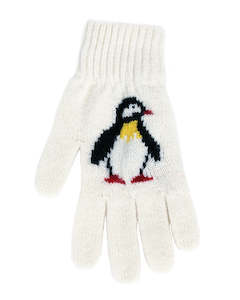 Clothing: Merino Wool Penguin Gloves - Lothlorian Knitwear