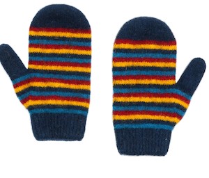 Possum Merino Kids Striped Mittens - Native World