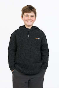 Clothing: Possum Merino Kids Extreme Hoodie - MKM Knitwear