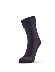 Wool Plain Bed Socks with Non-slip Feature - Norsewear