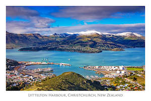 188 - Post Art Postcard - Lyttelton Harbour