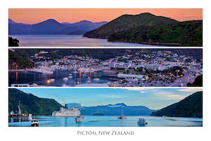 025 - Post Art Postcard - Picton Harbour