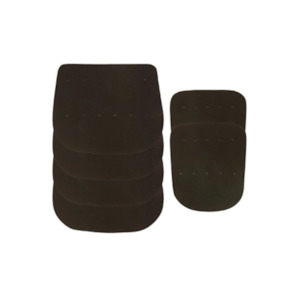 Set of 6 x Black Pocket Leathers