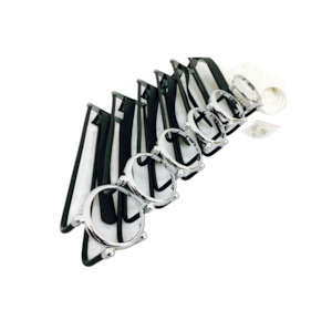 Satin Chrome Empire Rails Set of Six