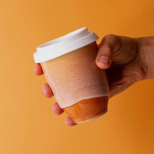 Desert Ochre Ceramic Travel Cup