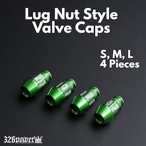 Valve Caps: 326POWER Lug Nut Style Valve Cap