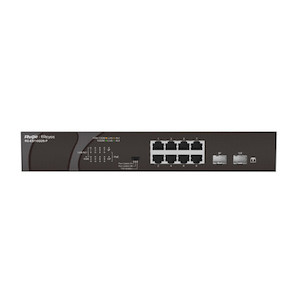 Ruijie Reyee RG-ES110GDS-P 8 ports for PoE/PoE+, 2 SFP ports: Unmanaged desktop switch