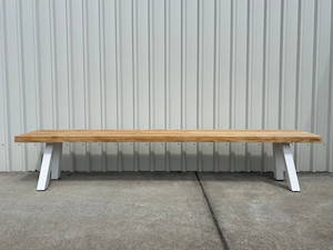 ELLA Teak and Aluminium Bench - 240cm