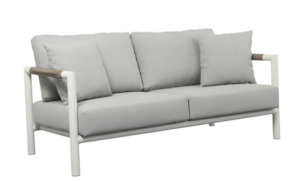 Furniture: BASTINGAGE Outdoor 2 person sofa - Space Grey or White Frame - 169cm