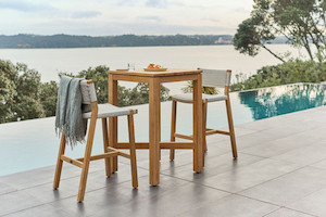 HAAST Teak Outdoor Bar Table by Devon - 700x700