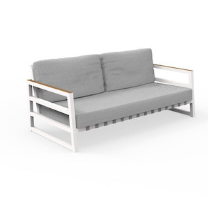 ALABAMA Aluminuim Outdoor Sofa 180cm By Talenti – White