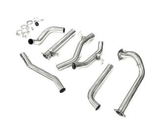 Exhaust Components: Toyota Landcruiser 78 Series (1999-2007) Troop carrier 1HD 4.2 TD 3" Stainless Steel Turbo Back Exhaust