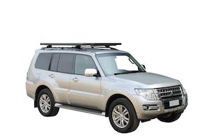 Mitsubishi Pajero (2015-2022) With Raised Rails Yakima Platform Roof Rack