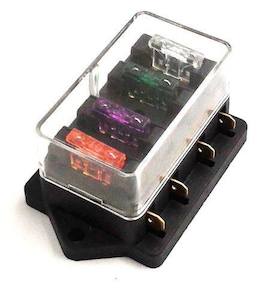 4-way 12V-24V Blade Fuse Box Holder for Car Boat Marine RV Car