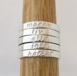 Personalised Band Rings - Precious Imprints