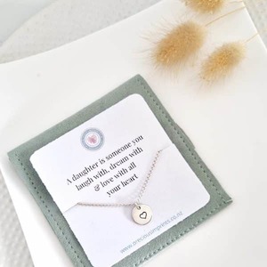 TO GIVE COLLECTION - daughter - love with all your heart necklace - Precious Imprints