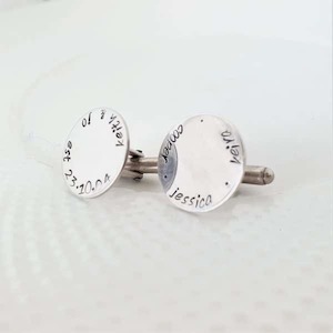 Silver Cuff Links Mens Jewellery Wedding Anniversary Father's Day