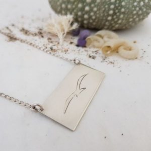 Gannet Silver Bar necklace - Precious Imprints