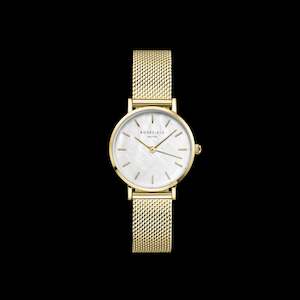 Rosefield Small Edit Mesh Gold Watch