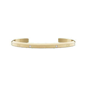 Daniel Wellington Classic Lumine Cuff | Steel YGP CZ | Small